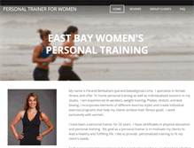 Tablet Screenshot of eastbaywomenspersonaltraining.com